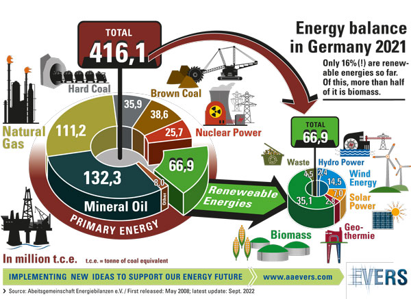 Energy Balance in Germany 2021