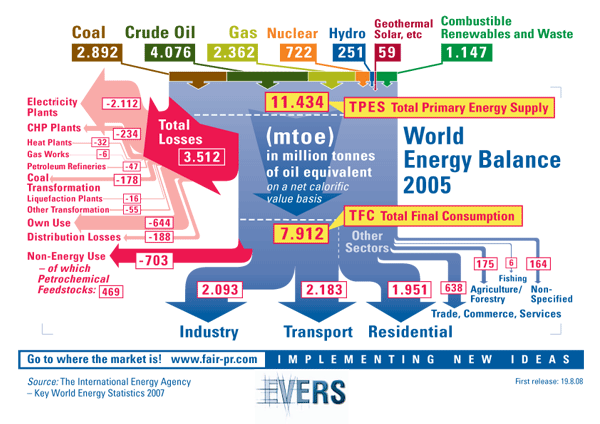 World Energy Balance 2005