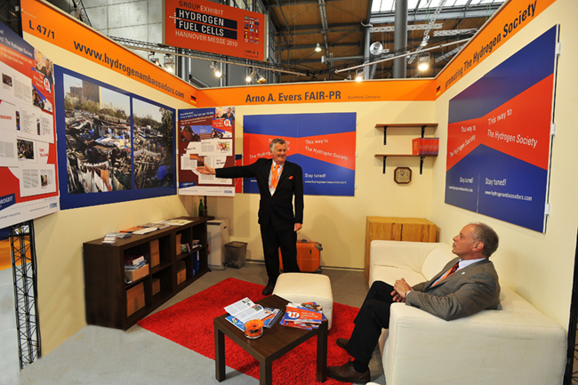 Arno's booth at HANNOVER FAIR 2010